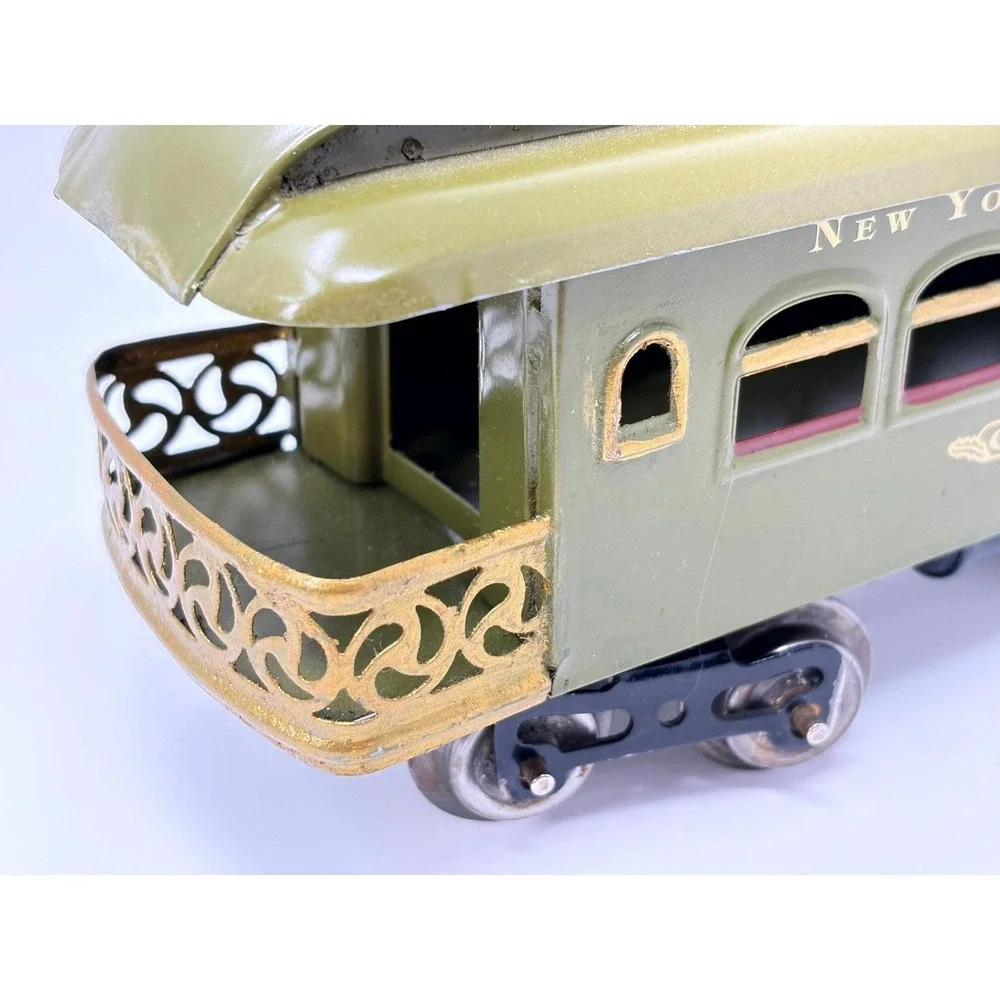 Lionel No 36 New York Central Observation Car Olive Green Standard Gauge Train